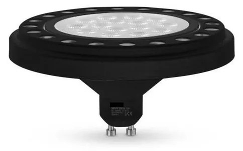 LED Крушка ECOLINE AR111 GU10/15W/230V 3000K 30° черен - Brilagi