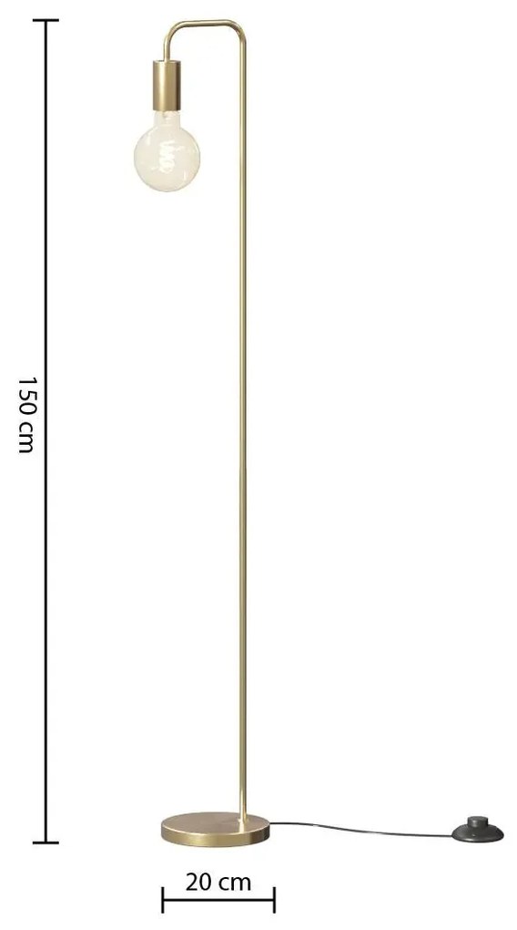 Лампион atmosphera Keli, Метал, 150 cm - Черен
