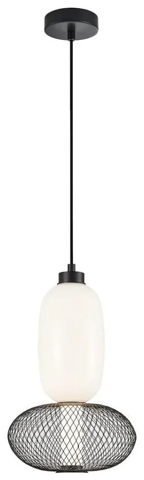 LED Пендел ARAME LED/15W/230V Ø 22 см черен