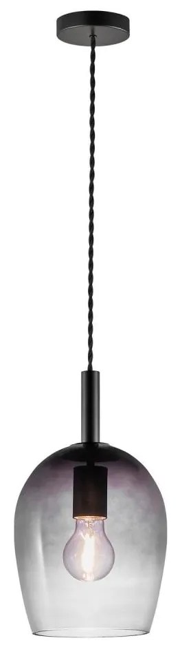 Nordlux - Полилей на кабел UMA 1xE27/40W/230V Ø 18 см черен/опушен