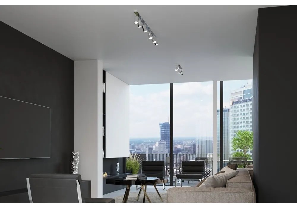 Стенна лампа в сребристо Etna - Sollux