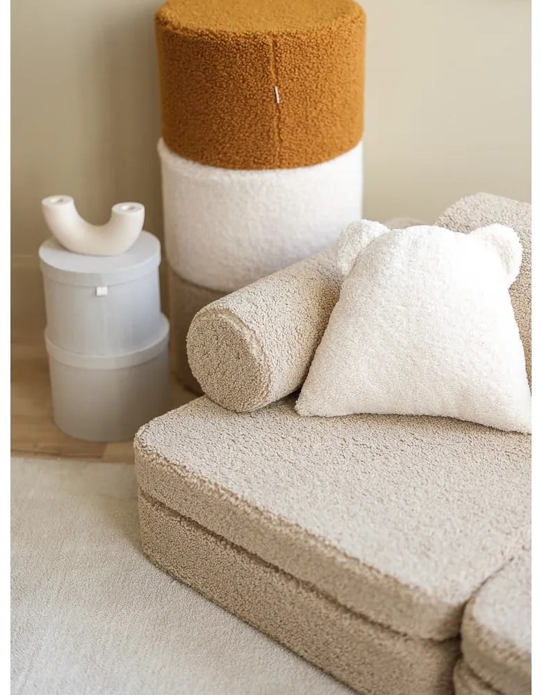 Светлокафяв детски диван от букле 132 cm Settee – Wigiwama