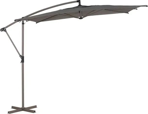 Градински чадър със странична стойка Hesperide Manoa, 2.5x2.5 m - Кафе