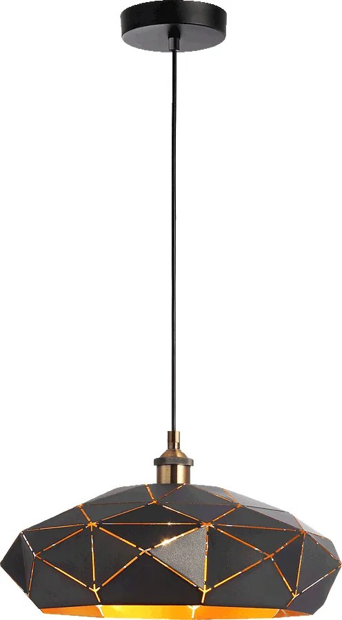 Пендел CATANIA, черен/злато, 1xE27