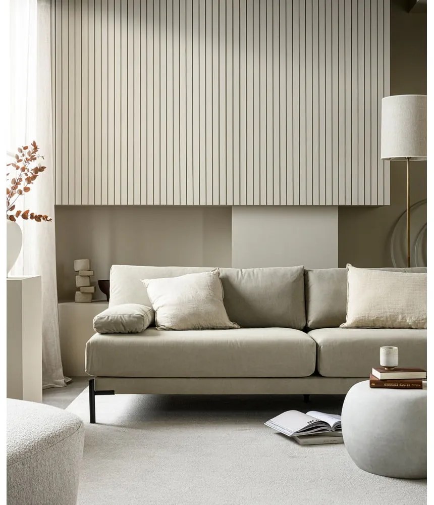 Бяла кръгла масичка за кафе ø 50 cm Pebble – vtwonen