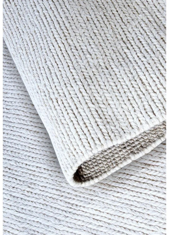 Бяла ръчно изработена вълнена пътека 80x200 cm Francois – Villeroy&Boch