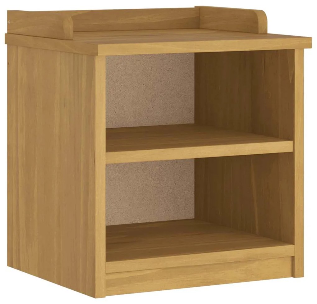 4010443 vidaXL L Пейка за антре SANDNES 45x40x50 cm масивна дървесина бор