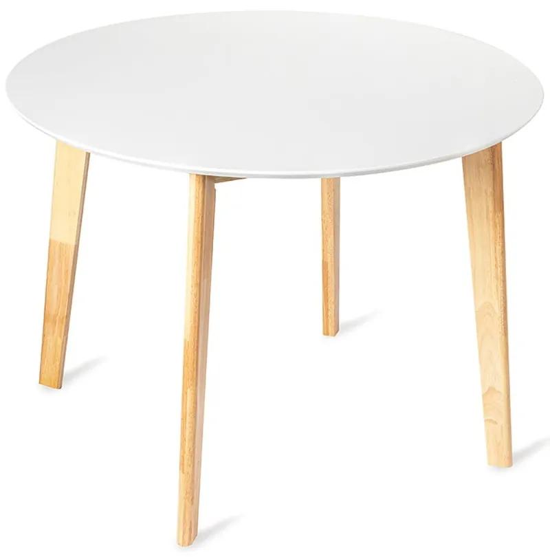 Трапезна маса с кръгъл бял плот , ⌀ 105 cm Vojens - Bonami Essentials
