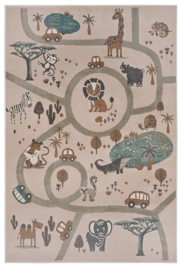 Бежов детски килим 120x170 cm Animal Park - Hanse Home