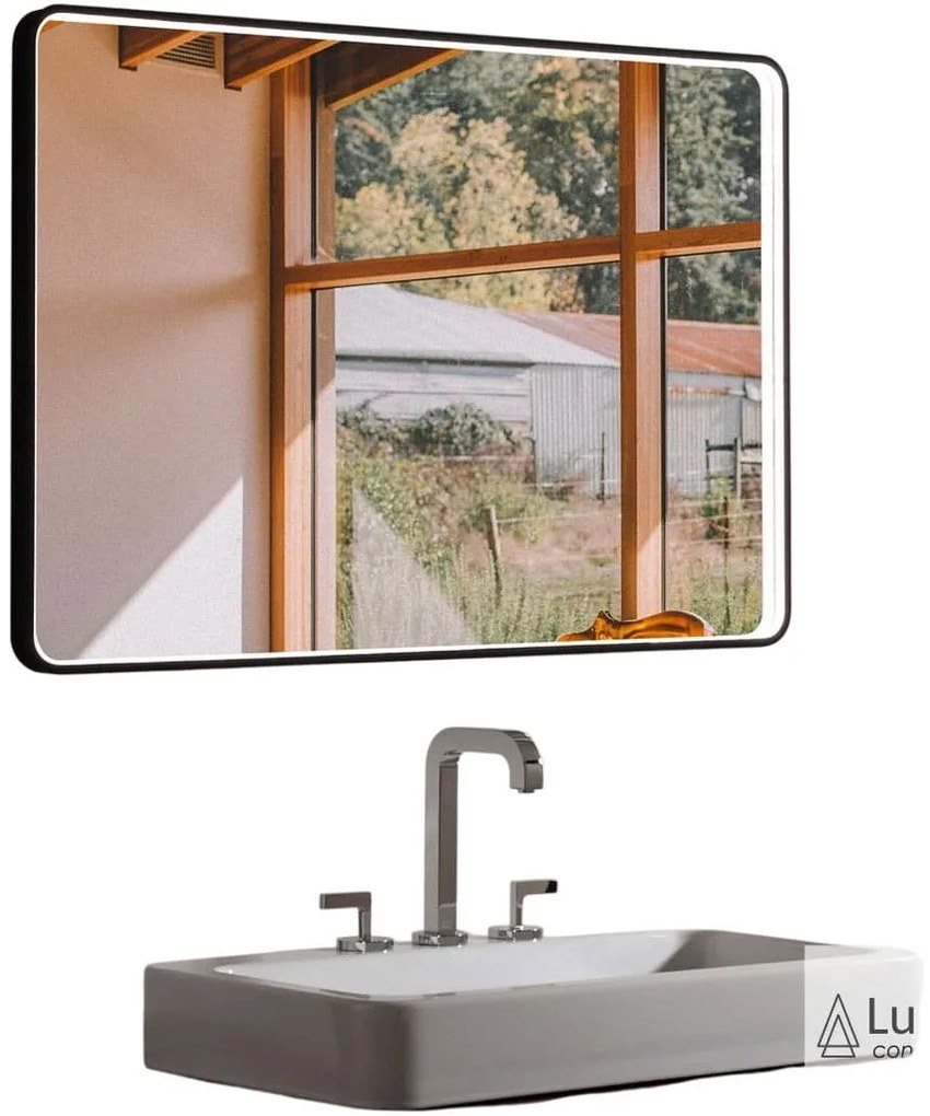 Огледало Cob Light Luminor-100 x 70 εκ.