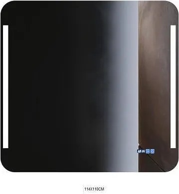 LED огледало за баня с нагревател, 110x114см, Inter Ceramic, ICL 1837