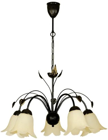 Полилей ТАНЯ, черен, 5xE27