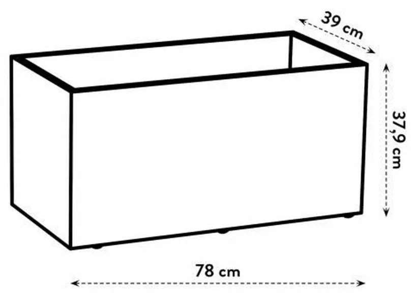 Саксия Elho 79 x 35 x 39 cm Пластмаса Модерен