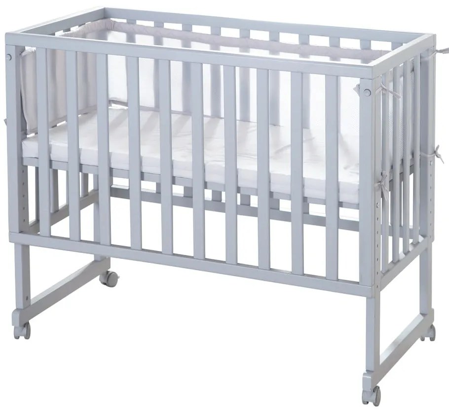 Сиво детско креватче 90x45 cm - Roba