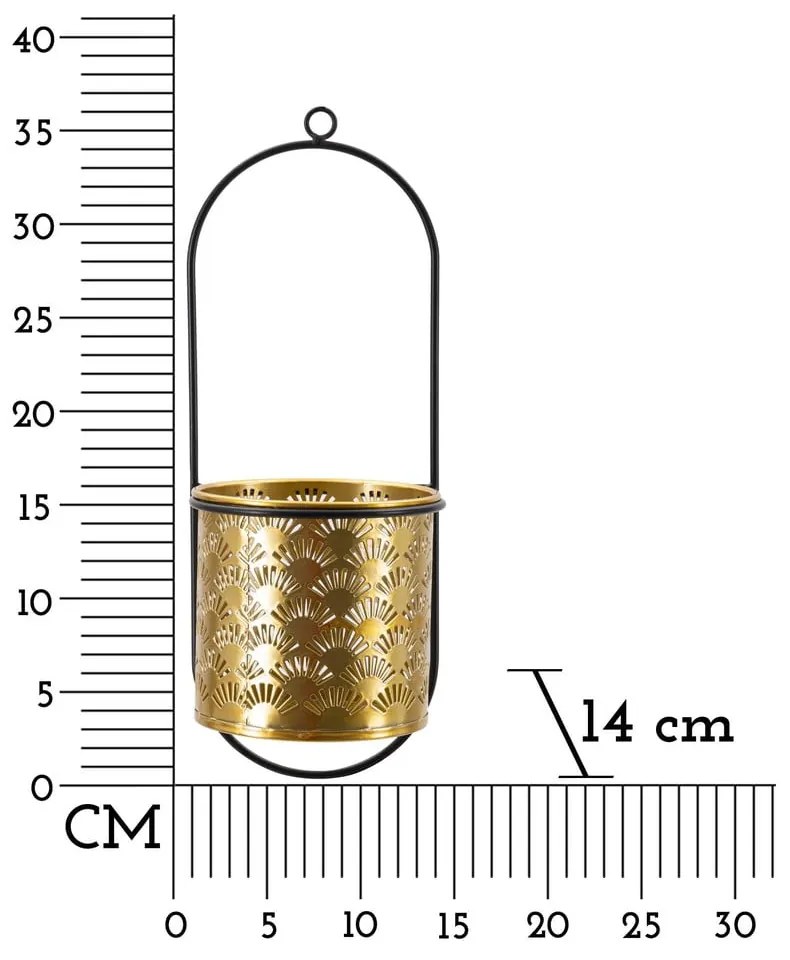Метален държач за саксия ø 14 cm (височина 37 cm) Hong – Mauro Ferretti