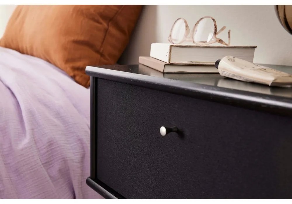 Черно висящо нощно шкафче Mistral - Hammel Furniture