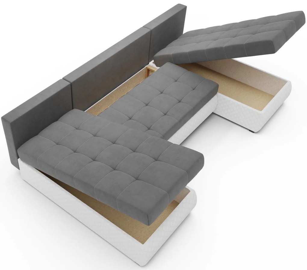 Ъглов диван Malaga-Gkri-Leuko