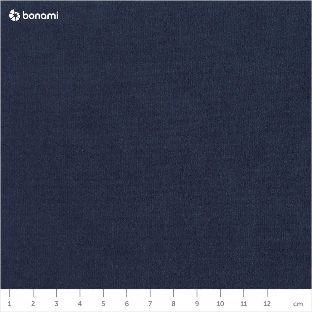 Тъмносиньо кадифено ъглово канапе L, десен ъгъл Stylish Stan - Miuform