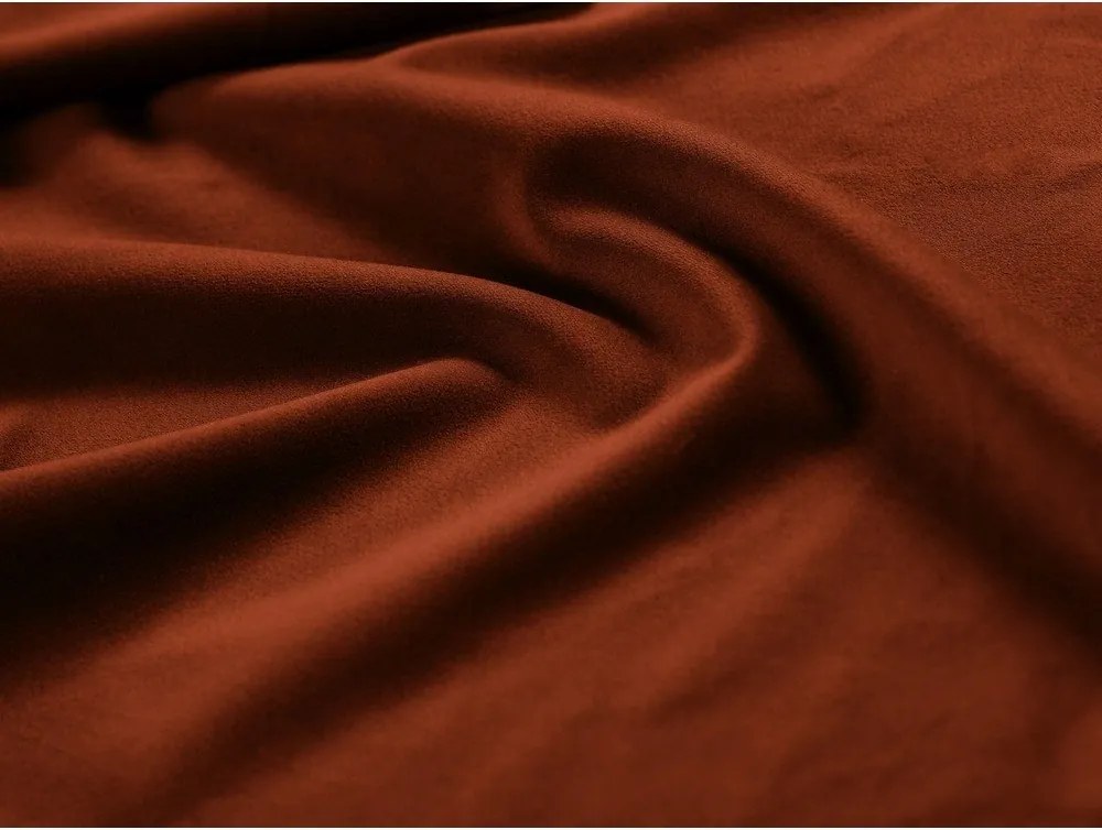 Кадифена табуретка в тухлен цвят Georgia – Micadoni