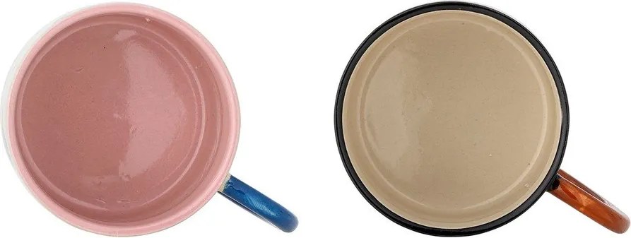 Черни/бежови керамични чаши в комплект 2 бр. 300 ml Maricala – Bloomingville