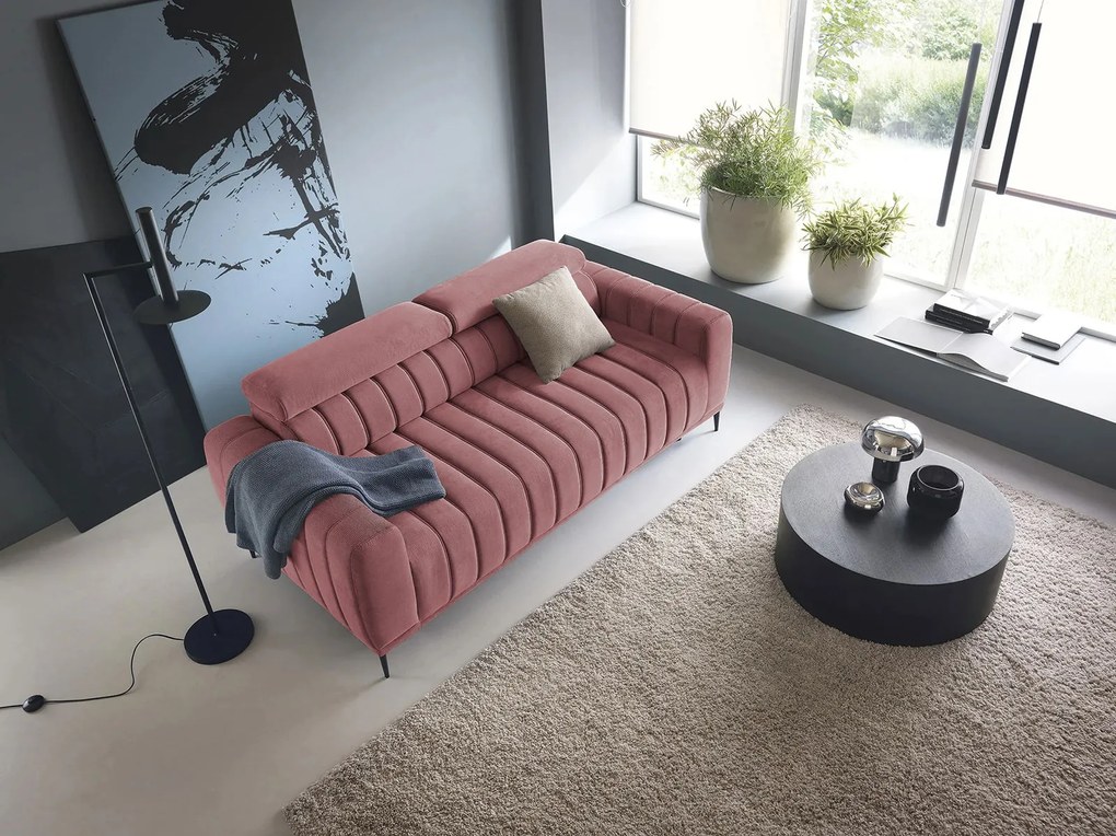 Диван Елизия двуместен-Розов