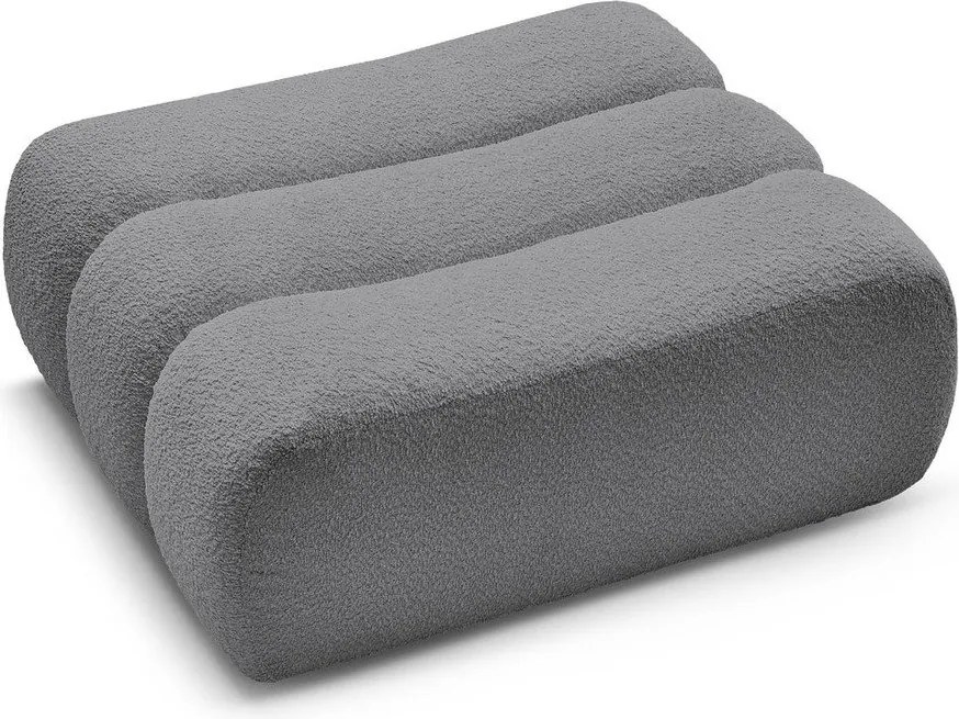 Сива табуретка от прежда с примки от букле Azra – Bobochic Paris