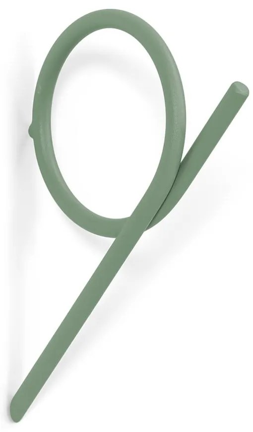 Сиво-зелена стенна стоманена кука Tuba S – Spinder Design