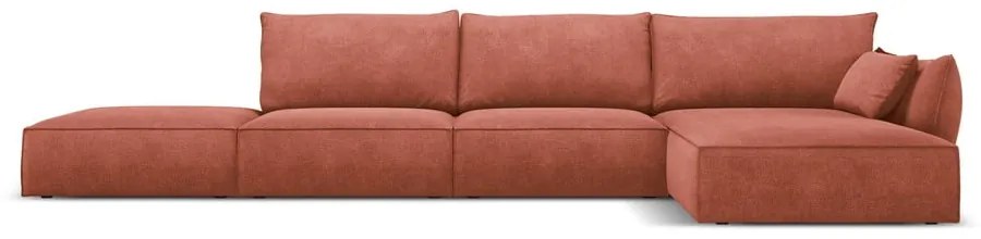 Червен ъглов диван (десен ъгъл) Vanda - Mazzini Sofas