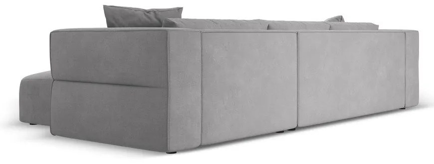 Светлосив ъглов диван, десен ъгъл Esther – Milo Casa