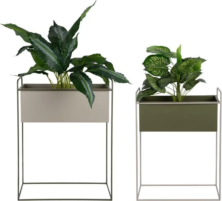 Метални стойки за цветя 2 бр. (височина 65 cm) Reina – PT LIVING