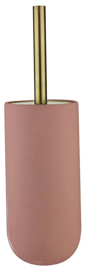 Розова керамична четка за тоалетна Lotus - Mette Ditmer Denmark