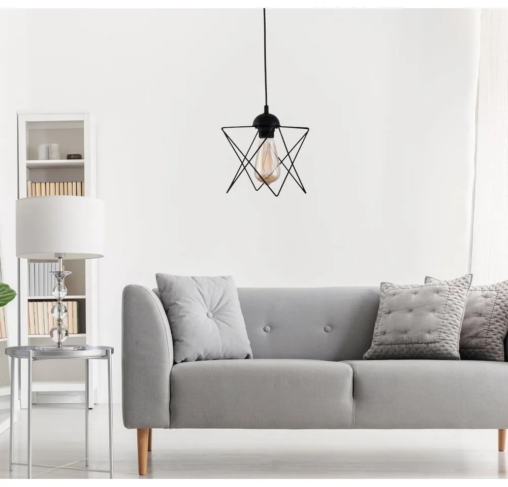 Черно висящо осветително тяло – Opviq lights