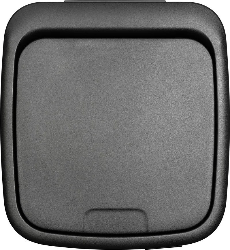 Матово черно стоманено кошче за боклук отваряне с докосване 30 l Bo Touch – Brabantia