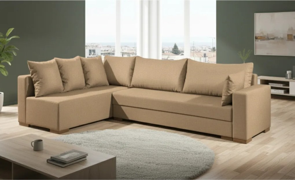 Ъгъл диван Trendy-Right-265φ 165β cm.-Sand