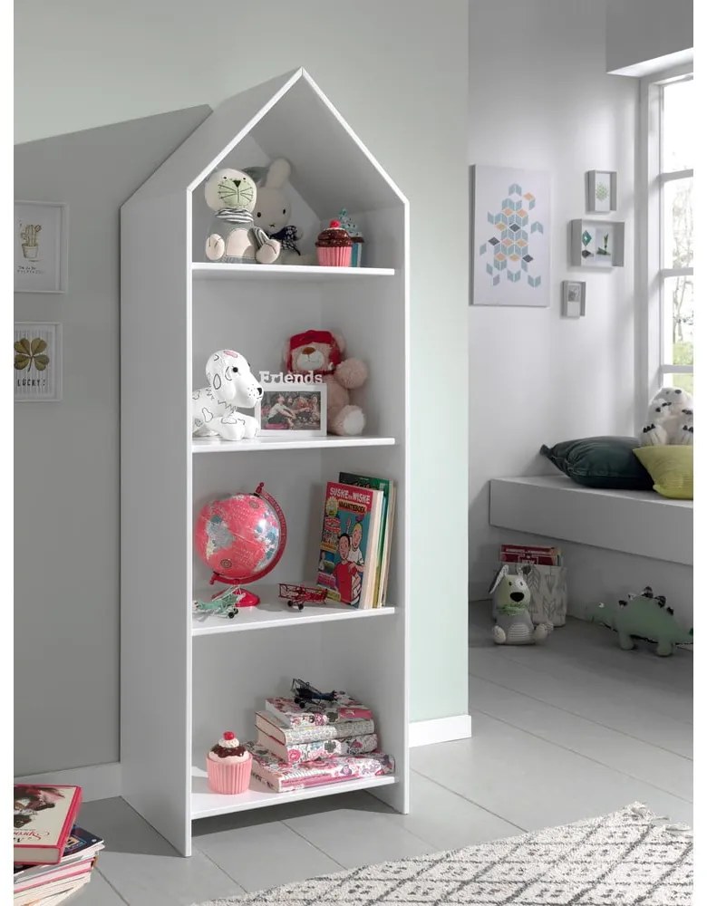 Отворен детски гардероб в бял и светлорозов цвят 173x171,5 cm CASAMI – Vipack