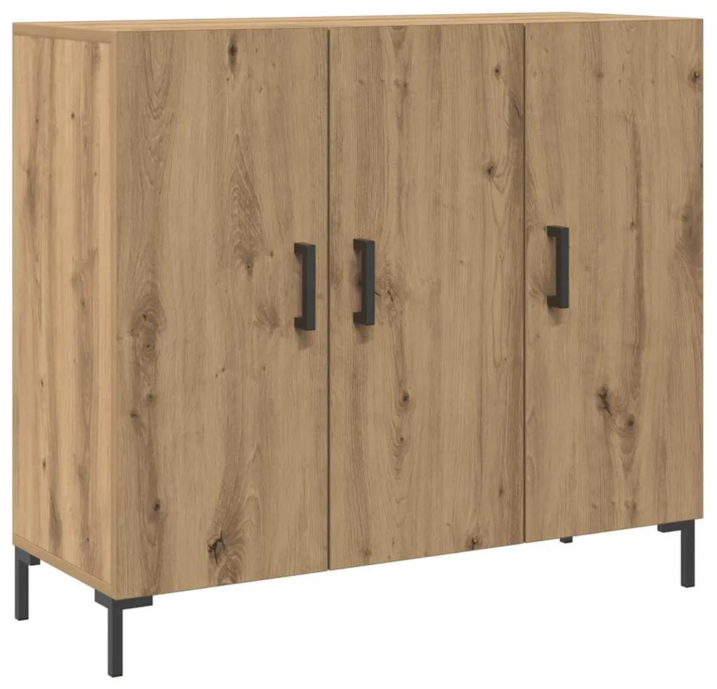 857315 vidaXL Сайдборд, дъб артизан, 90x34x80 см, инженерно дърво