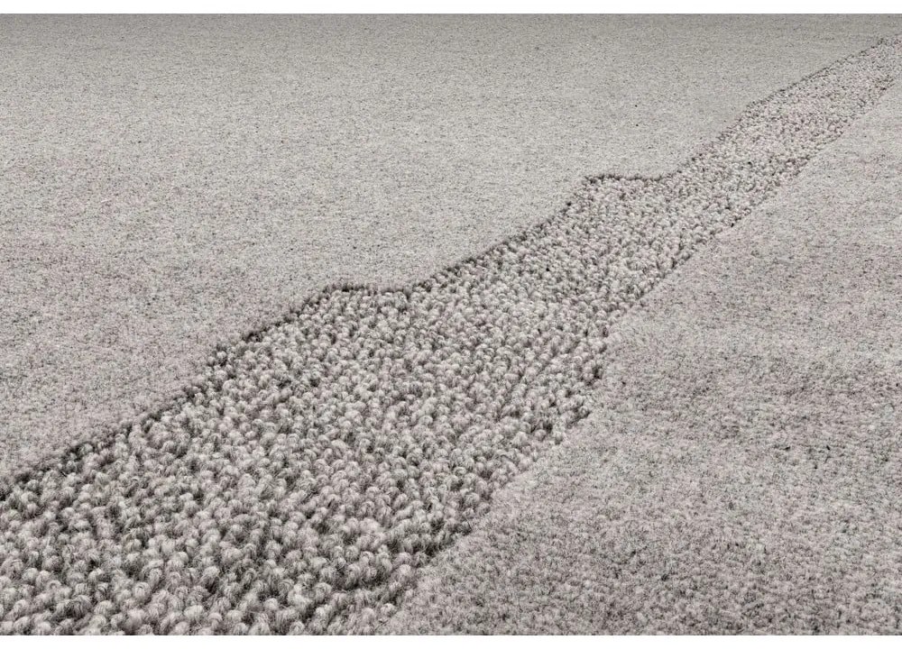 Сив вълнен килим 200x300 cm Morphic Rocca – Agnella