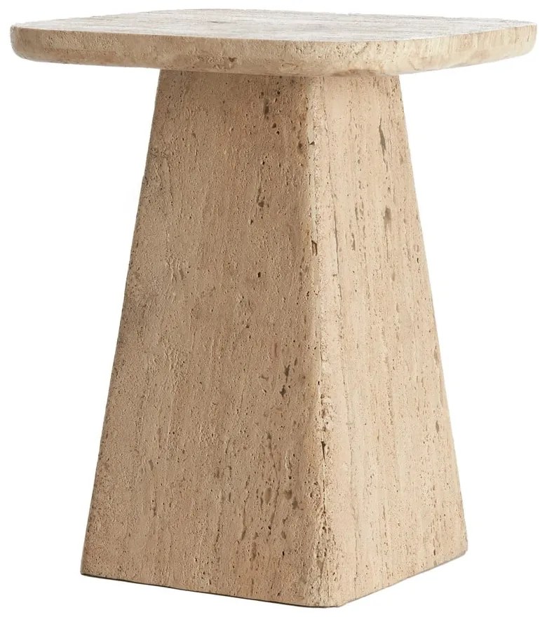 Странична масичка с скаменен плот за маса 40x40 cm Kepami – Light &amp; Living