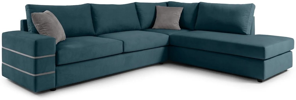 Ъглов диван Holmes-Petrol-Right