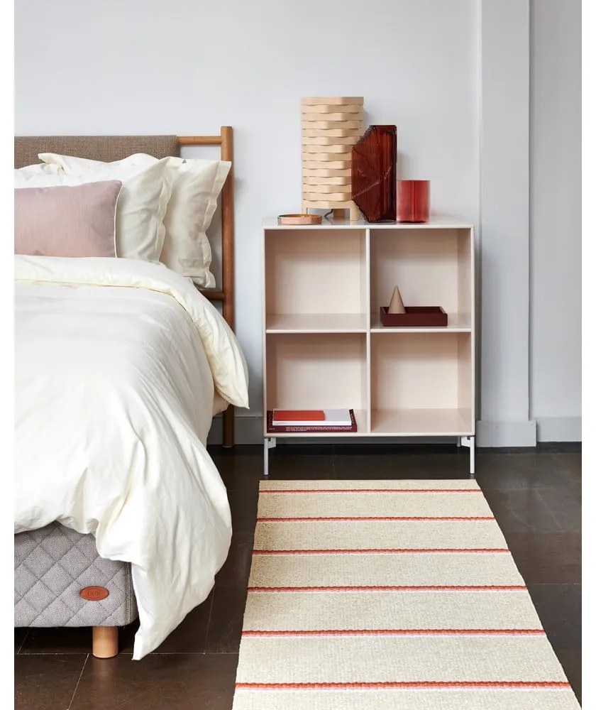 Килим за открито и закрито в тухлен и кремав цвят 70x90 cm Olle Brick Cream – Pappelina