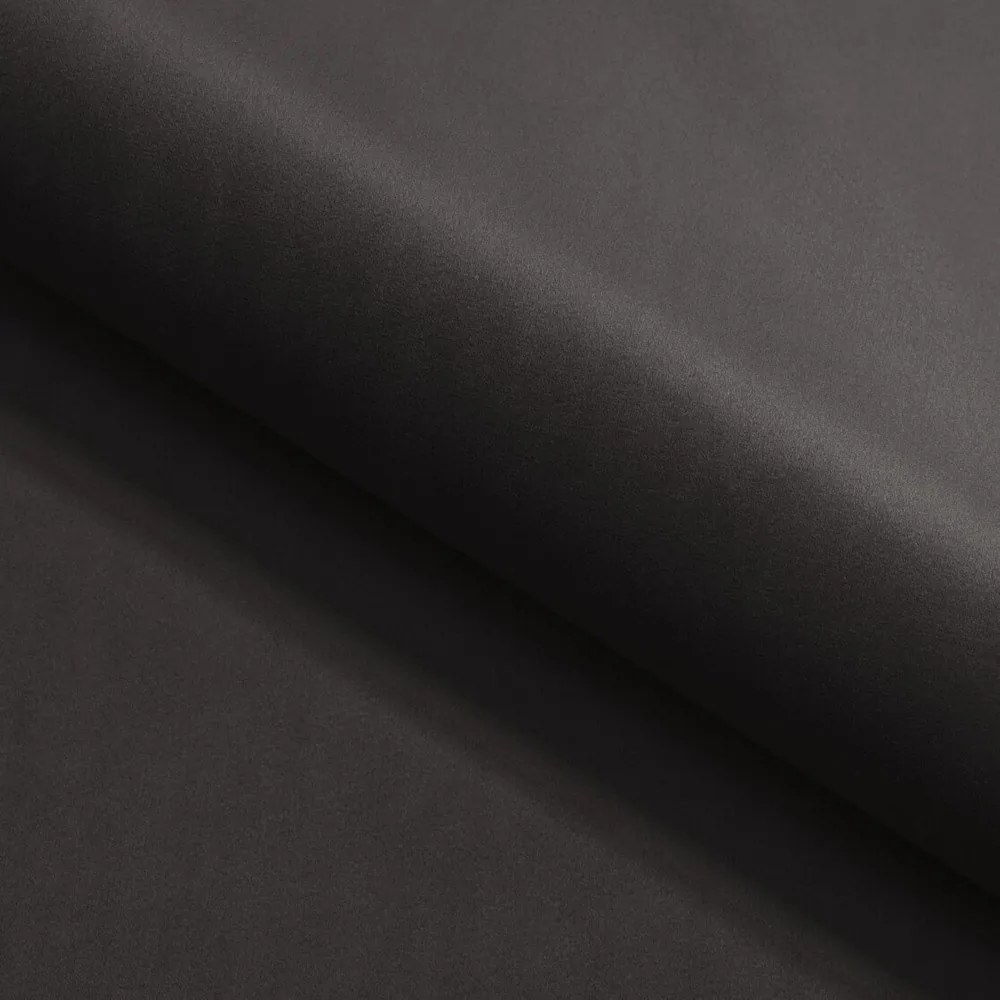 Черен кадифен разтегателен ъглов диван (ляв ъгъл L форма) York Blik – Ropez