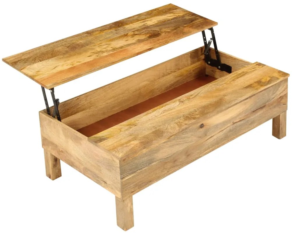 246320 vidaXL Маса за кафе от мангово дърво масив, 110x55x35 cм