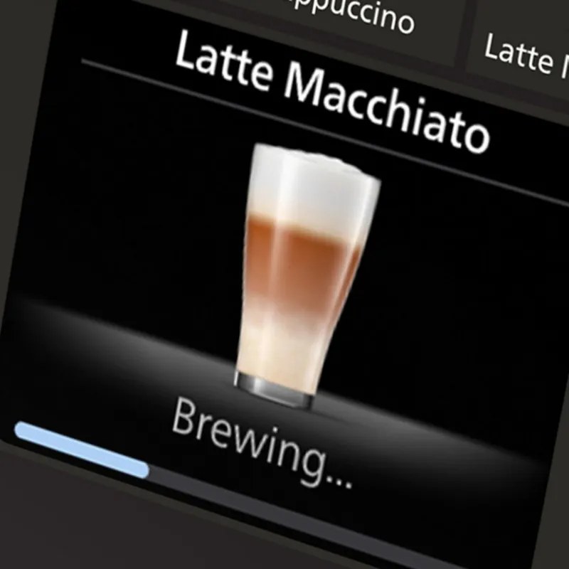 Кафеавтомат Philips LatteGo 5500 EP5543/90, 1500W, 15 bar, 1.8 л, 20 напитки, LatteGo, SilentBrew, QuickStart, Керамична мелачка, Сензорен екран, Бял хром