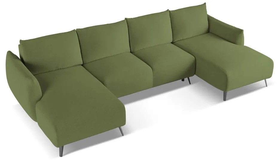 Зелен ъглов диван Malie – Makamii
