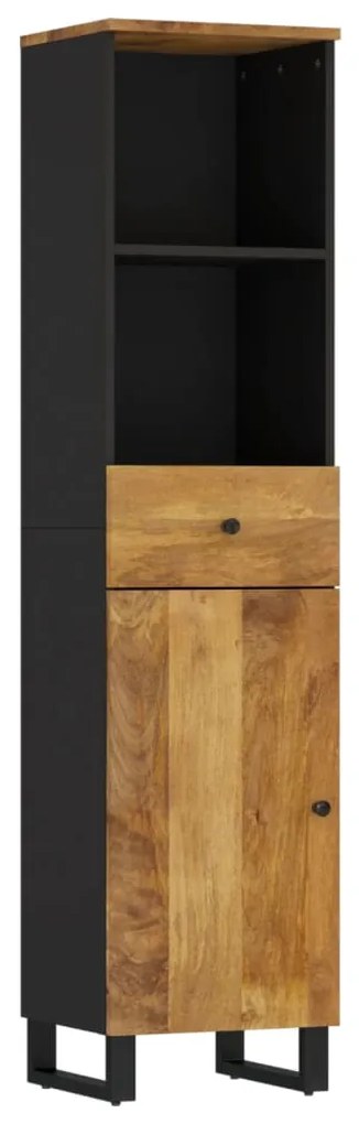 352001 vidaXL Шкаф за баня 38x33x160 см масивно мангово дърво