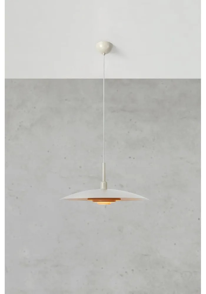 Бежово висящо осветително тяло с метален абажур ø 57 cm Piny – Markslöjd