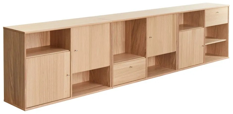 Нисък скрин от дъб 267x61 cm Mistral - Hammel Furniture