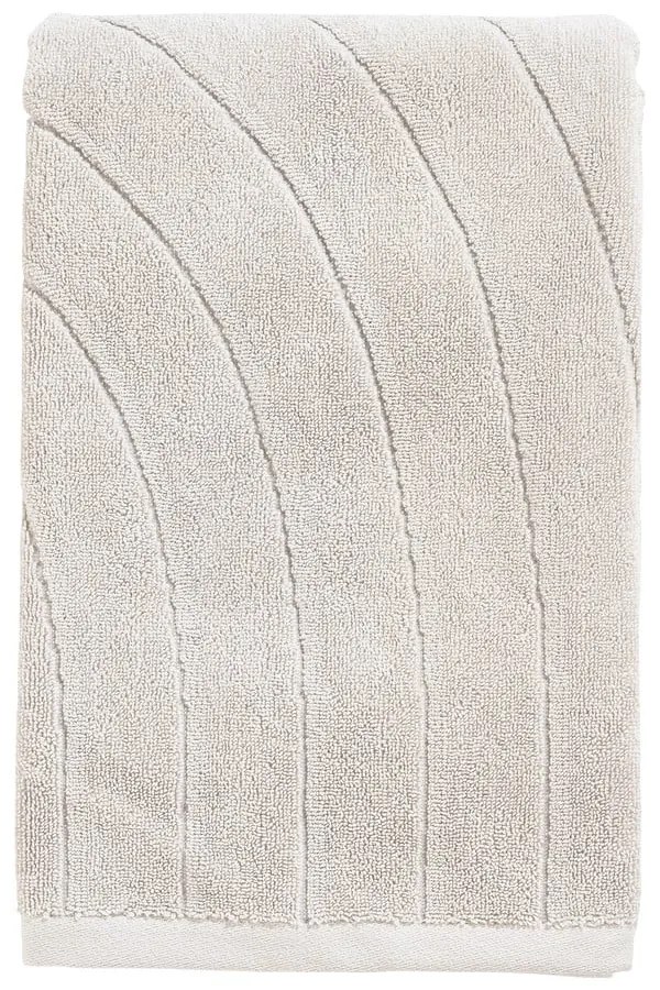 Светлосива памучна хавлиена кърпа от тери 70x140 cm Time – Zone