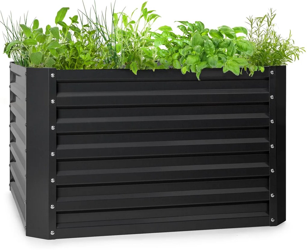 Blumfeldt Blum High Grow Straight, повдигната леха, 100x60x100cm, 600l, стомана