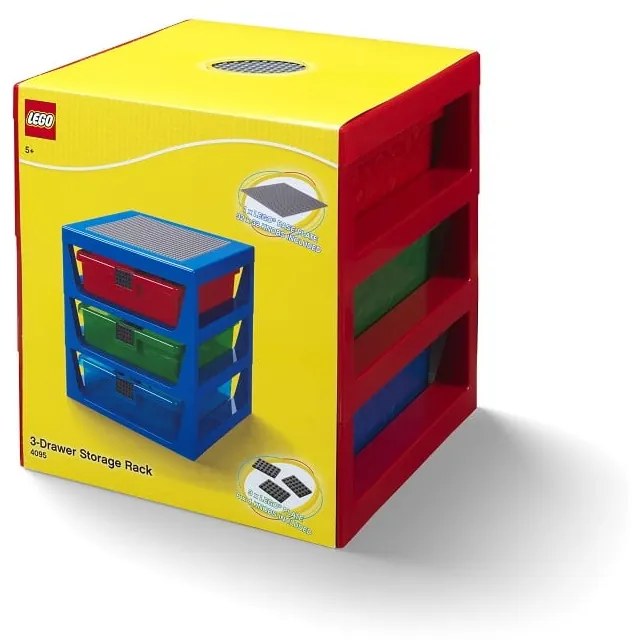 Червен органайзер с 3 чекмеджета Storage - LEGO®